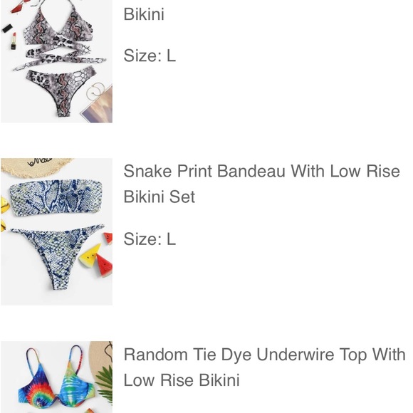 SNAKE PRINT BIKINI - Picture 2 of 4